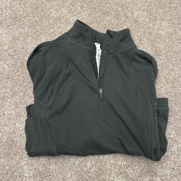LULULEMON Cropped Sage Green Quarter Zip 6 - Picture 2 of 5